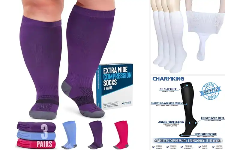 Detailed view of Best Compression Socks For Lymphedema