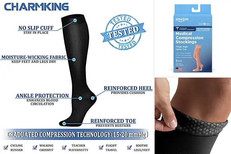 Detailed view of Best Compression Stockings For Venous Insufficiency