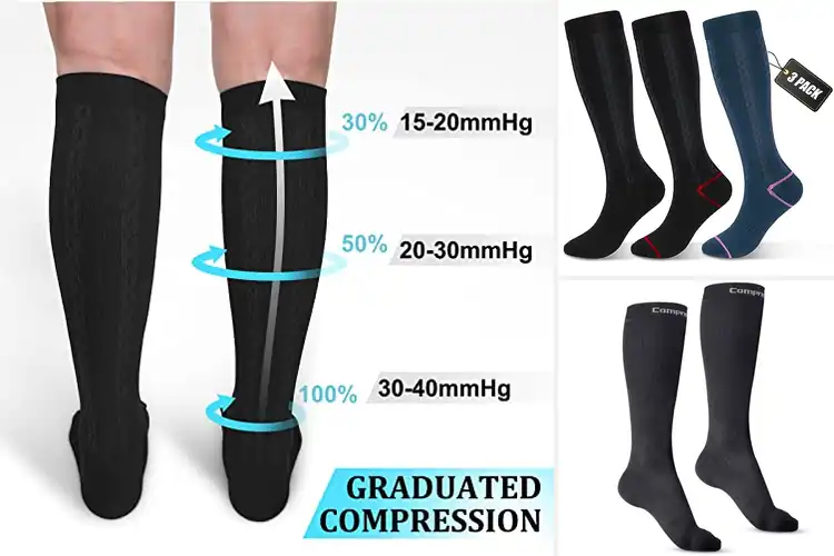 Detailed view of Best Extra Firm Compression Socks 30 40 Mmhg