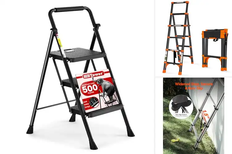 Detailed view of Best Folding Portable Ladders