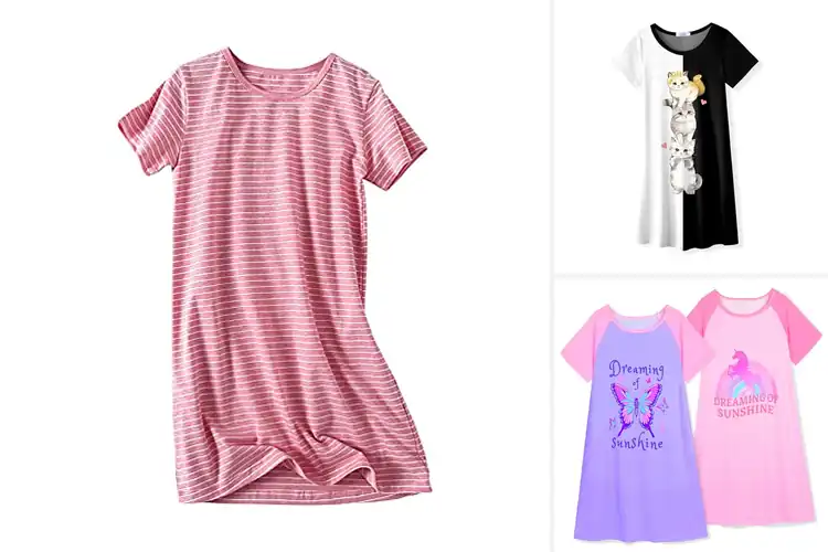 Detailed view of Best Girls Nightshirts: 10 Cozy & Stylish Sleepwear Picks