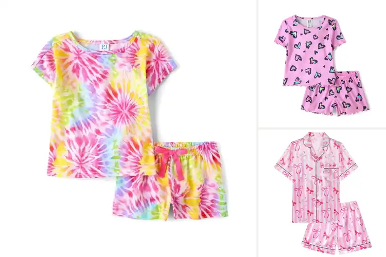 Detailed view of Best Girls Short Sleeve Pajamas