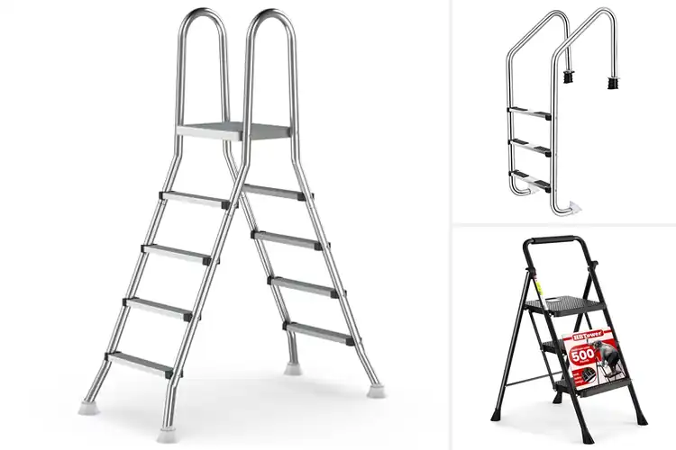 Detailed view of Best Heavy Duty Steel Ladders