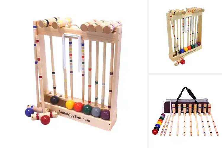 Detailed view of Best Heirloom Quality Croquet Sets: Timeless Outdoor Fun