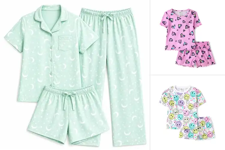 Detailed view of Best Polyester Jersey Pajamas For Girls
