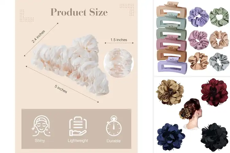 Detailed view of Best Satin Hair Clips