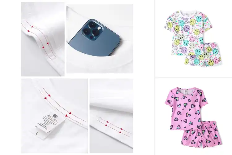 Detailed view of Best Short Sleeve Pajama Tops For Girls
