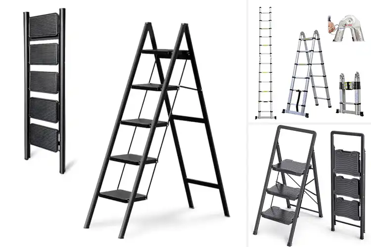 Detailed view of Best Space Saving Folding Ladders