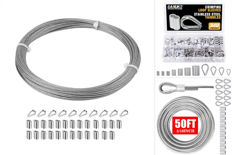 Detailed view of Best Stainless Steel Wire Rope Dog Cable