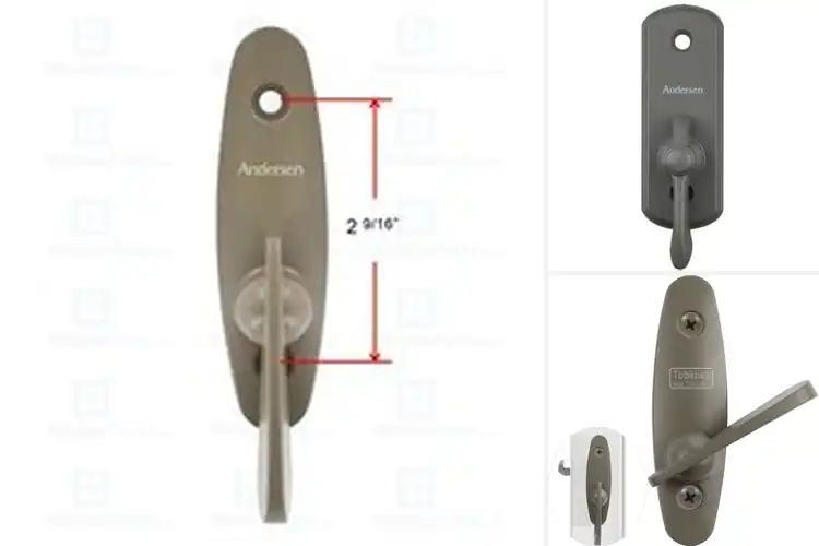 Detailed view of Best Stone Color Gliding Door Thumb Latches