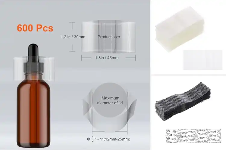 Detailed view of Best Tamper Proof Seals For Essential Oil Bottles