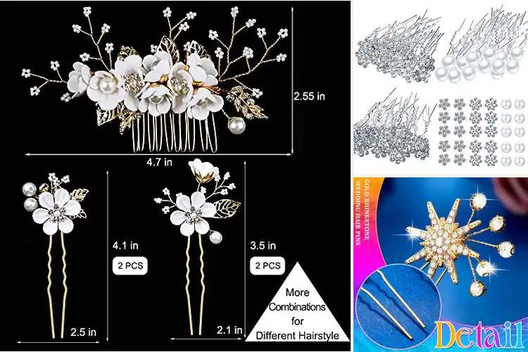 Detailed view of Best Wedding Hair Accessories: Sparkle with Timeless Grace