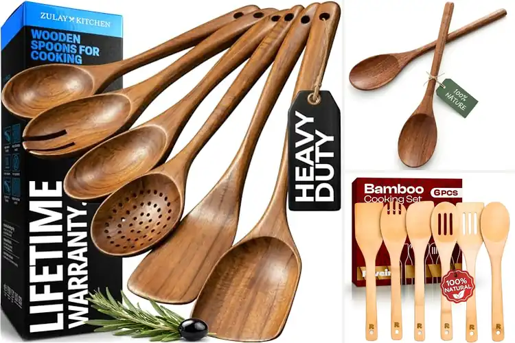 Detailed view of Best Wood Spoons For Cooking